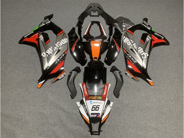Comprar Carenados Moto Kawasaki ZX10R 2011-2015 - Blanco Naranja Negro Mahi Elf 66 Superbike