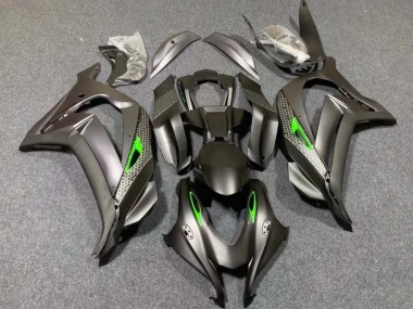 Comprar Carenados Moto Kawasaki ZX10R 2016-2020 - Negro Mate Verde Honeycomb