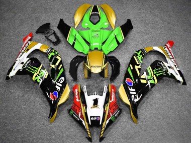 Comprar Carenados Moto Kawasaki ZX10R 2016-2020 - Verde Oro Blanco Rojo Negro Elf Monstruo