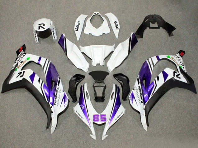 Comprar Carenados Moto Kawasaki ZX10R 2016-2020 - Blanco Púrpura Negro Alstare 85