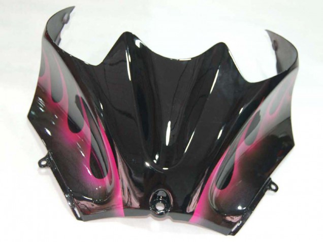 Comprar Carenados Moto Kawasaki ZX14R ZZR1400 2006-2011 - Negro Brillante Rojo Rosa Llama