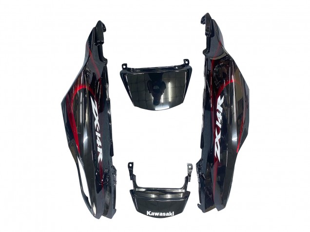 Comprar Kits Carenado Moto Kawasaki ZX14R ZZR1400 2006-2011 - Negro Brillante Rojo Llama
