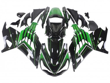 Comprar Carenados Moto Kawasaki ZX14R ZZR1400 2012-2024 - Verde Negro Brillante Raya