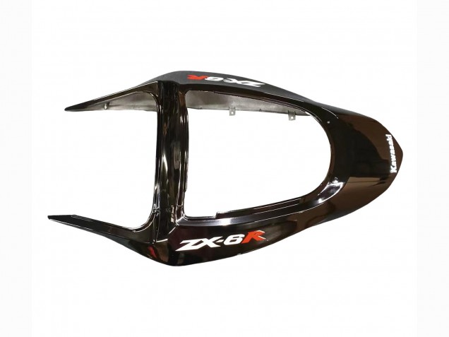 Comprar Carenados Moto Kawasaki ZX6R 2003-2004 - Negro Brillante Rojo Llama