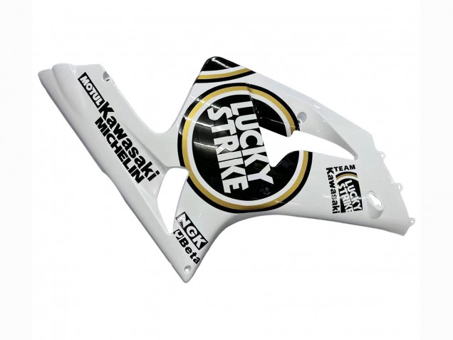 Comprar Carenados Moto Kawasaki ZX6R 2003-2004 - Blanco Negro Motul Lucky Strike
