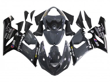 Comprar Carenados Moto Kawasaki ZX6R 2005-2006 - Gris Oscuro Negro