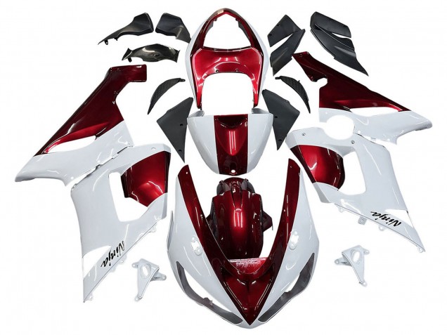 Comprar Carenados Moto Kawasaki ZX6R 2005-2006 - Blanco Rojo