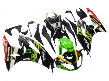 Comprar Carenados Moto Kawasaki ZX6R 2009-2012 - Verde Negro Brillante Amarillo Blanco Rojo Elf Monstruo