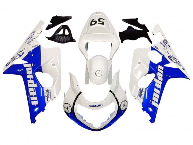Comprar Carenados Moto Suzuki GSXR1000 2000-2002 - Blanco Azul Jordan 59