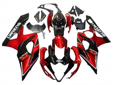 Comprar Carenados Moto Suzuki GSXR 1000 2005-2006 - Rojo Negro Brillante