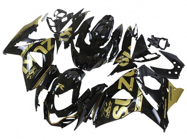 Comprar Carenados Moto Suzuki GSXR 1000 2009-2016 - Negro Brillante Oro