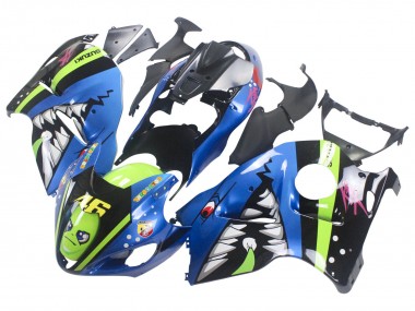 Comprar Carenados Moto Suzuki GSXR 1300 Hayabusa 1996-2007 - Azul Verde Tiburón 46