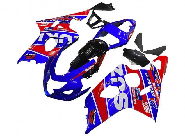 Comprar Carenados Moto Suzuki GSXR 600 / GSXR 750 2004-2005 - Azul Rojo Negro Motul Dunlop