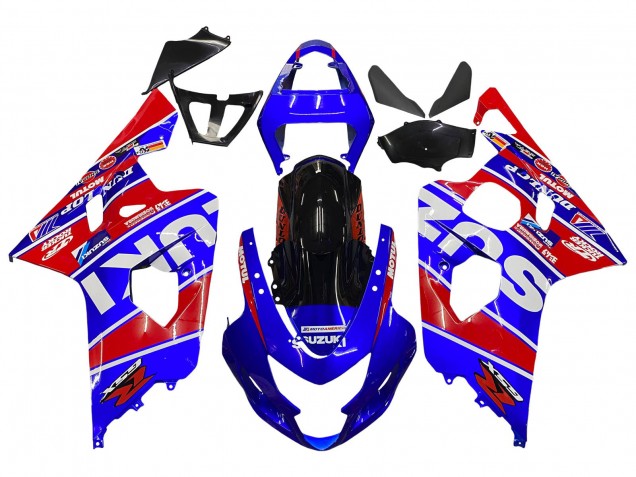 Comprar Carenados Moto Suzuki GSXR 600 / GSXR 750 2004-2005 - Azul Rojo Negro Motul Dunlop