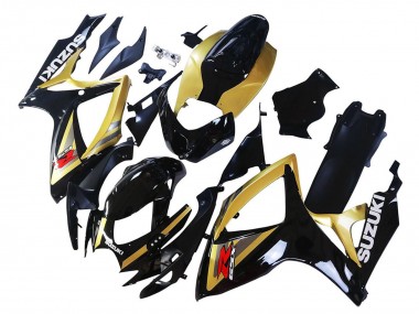 Comprar Carenados Moto Suzuki GSXR 600 / GSXR 750 2006-2007 - Oro Negro Brillante Rojo