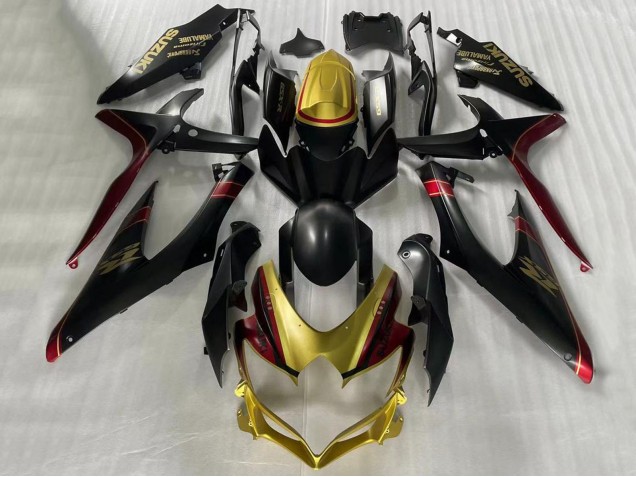 Comprar Carenados Moto Suzuki GSXR 600 / GSXR 750 2006-2007 - Oro Negro Mate Rojo