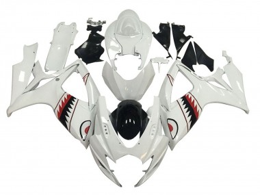 Comprar Carenados Moto Suzuki GSXR 600 / GSXR 750 2006-2007 - Blanco Rojo Negro Tiburón