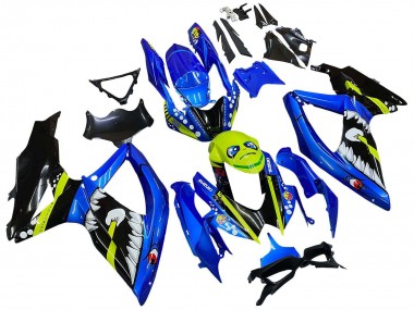 Comprar Carenados Moto Suzuki GSXR 600 / GSXR 750 2008-2010 - Azul Fluorescent Verde Tiburón