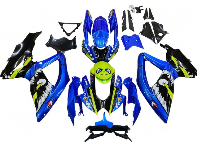 Comprar Carenados Moto Suzuki GSXR 600 / GSXR 750 2008-2010 - Azul Fluorescent Verde Tiburón