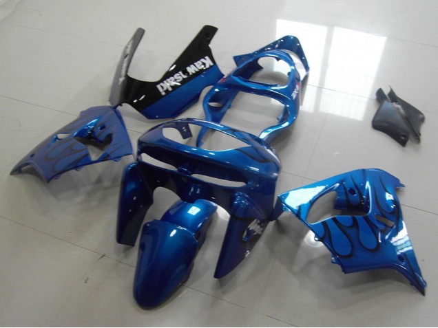 Comprar Carenados Moto Kawasaki ZX9R 1998-1999 - Azul Negro Llama