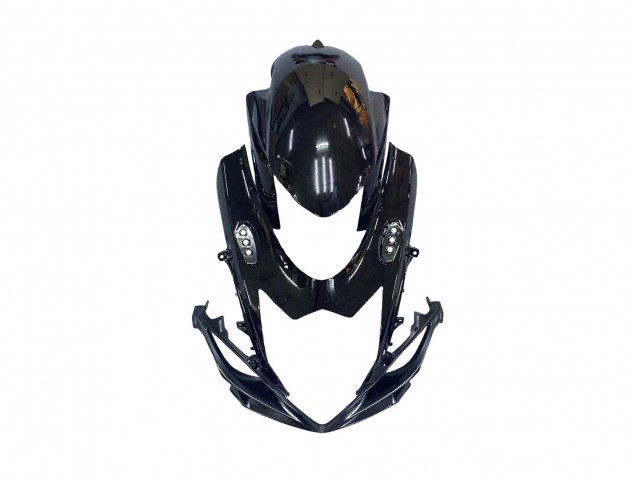 Comprar Carenados Moto Suzuki GSXR 600 / GSXR 750 2011-2024 - Negro Brillante Falsificado FibraCarbono Plata Rojo
