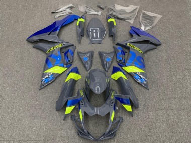 Comprar Carenados Moto Suzuki GSXR 600 / GSXR 750 2011-2024 - Nardo Gris Oscuro Azul Fluorescent Amarillo