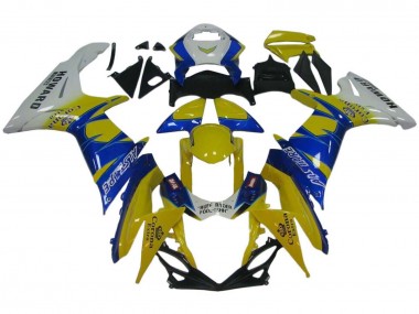 Comprar Carenados Moto Suzuki GSXR 600 / GSXR 750 2011-2024 - Blanco Amarillo Azul Alstare Corona Extra