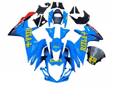 Comprar Carenados Moto Suzuki GSXR 600 / GSXR 750 2011-2024 - Azul Oro Rojo Negro Rizla