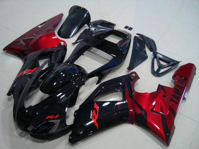 Comprar Carenados Moto Yamaha YZF R1 1998-1999 - Negro Brillante Rojo
