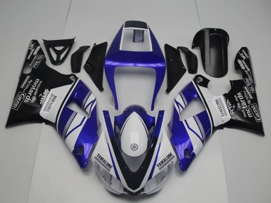 Comprar Carenados Moto Yamaha YZF R1 1998-1999 - Azul Blanco Negro Brillante Yamalube Motards