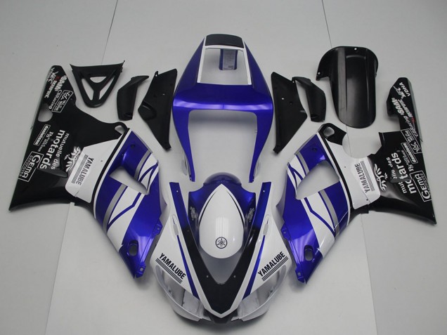 Comprar Carenados Moto Yamaha YZF R1 1998-1999 - Azul Blanco Negro Brillante Yamalube Motards