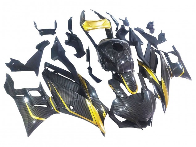 Comprar Carenados Moto Yamaha YZF R3/R25 2019-2021 - Oro Negro FibraCarbono