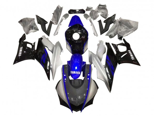 Comprar Carenados Moto Yamaha YZF R3/R25 2019-2021 - Plata Azul Negro FibraCarbono Estilo