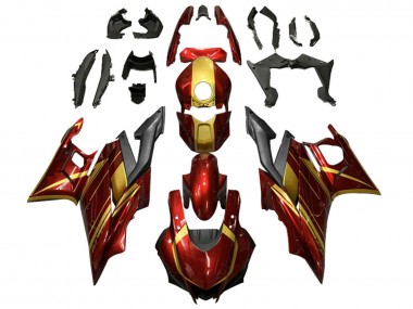 Comprar Carenados Moto Yamaha YZF R3/R25 2019-2021 - Rojo Oro Negro Mate