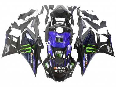 Comprar Carenados Moto Yamaha YZF R3/R25 2022-2024 - Azul Verde Negro Monstruo Yamalube ENEOS