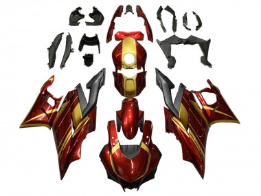 Comprar Carenados Moto Yamaha YZF R3/R25 2022-2024 - Rojo Oro Negro Mate