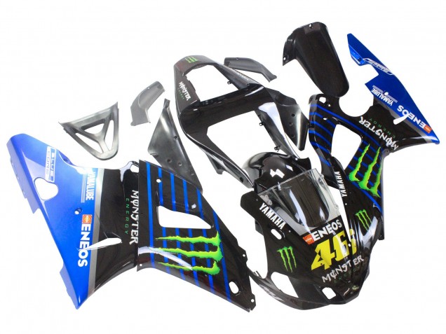 Comprar Carenados Moto Yamaha YZF 1000 R1 2000-2001 - Azul Negro Verde Monstruo Yamalube ENEOS 46