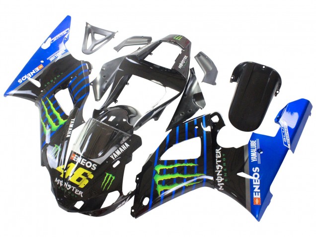 Comprar Carenados Moto Yamaha YZF 1000 R1 2000-2001 - Azul Negro Verde Monstruo Yamalube ENEOS 46