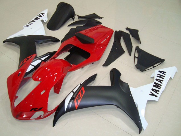 Comprar Carenados Moto Yamaha YZF R1 2002-2003 - Rojo Blanco Negro Mate