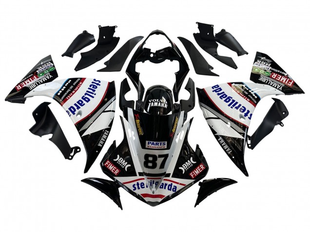 Comprar Carenados Moto Yamaha YZF 1000 R1 2009-2011 - Negro Brillante Blanco Rojo Volvo Fimer Yamalube 87