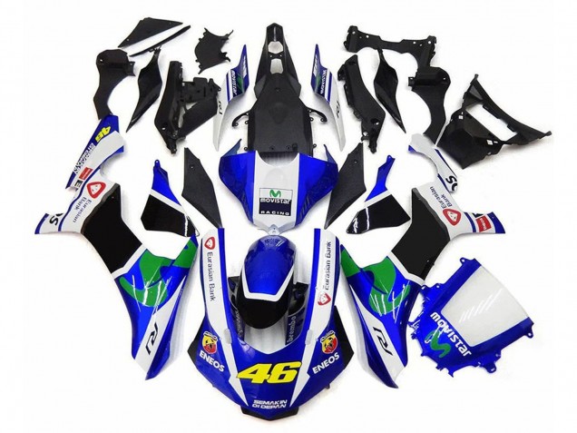 Comprar Carenados Moto Yamaha YZF 1000 R1 2020-2025 - Blanco Azul Verde Negro MoviStar ENEOS Semakin Didepan 46