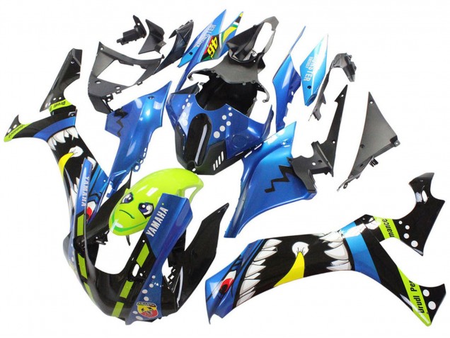 Comprar Carenados Moto Yamaha YZF 1000 R1 2020-2025 - Azul Verde Negro Tiburón
