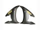 Comprar Carenados Moto Yamaha YZF R6S 2006-2009 - Negro Brillante Negro Mate Oro Calcomanías