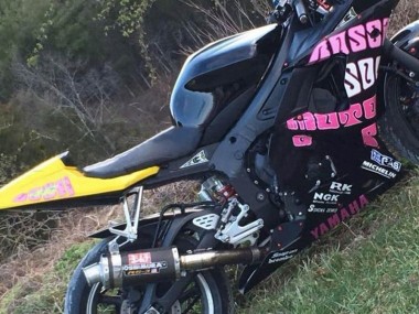 Comprar Carenados Moto Yamaha YZF R6S 2006-2009 - Amarillo Rosa Negro Brillante Rossi Repsol 46