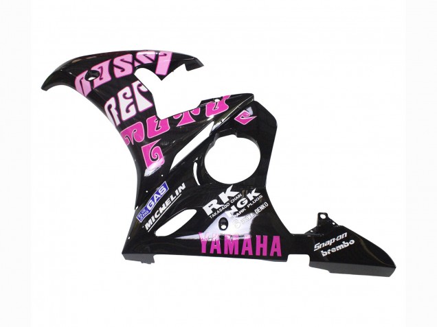 Comprar Carenados Moto Yamaha YZF R6S 2006-2009 - Amarillo Rosa Negro Brillante Rossi Repsol 46