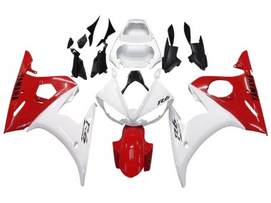Comprar Carenados Moto Yamaha YZF 600 R6 2005 - Blanco Rojo