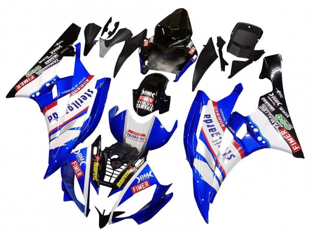 Comprar Carenados Moto Yamaha YZF 600 R6 2006-2007 - Blanco Azul Negro Fimer Volvo Yamalube Sterilgarda