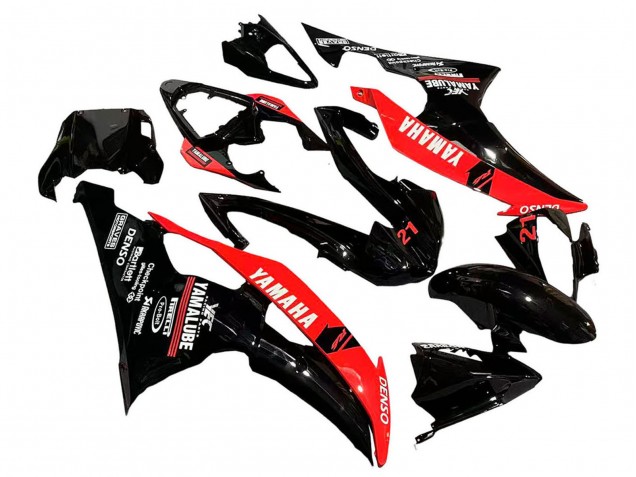 Comprar Carenados Moto Yamaha YZF 600 R6 2008-2016 - Rojo Negro Brillante DENSO Yamalube 21