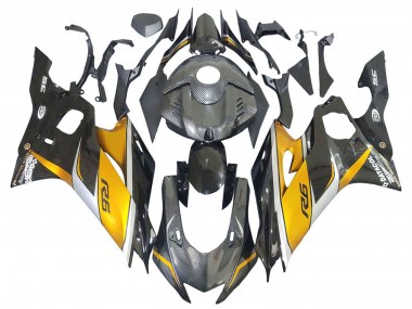 Comprar Carenados Moto Yamaha YZF 600 R6 2017-2023 - Oro Negro FibraCarbono