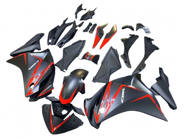 Comprar Carenados Moto Honda CBR250RR 2011-2015 - Negro Mate Rojo Raya